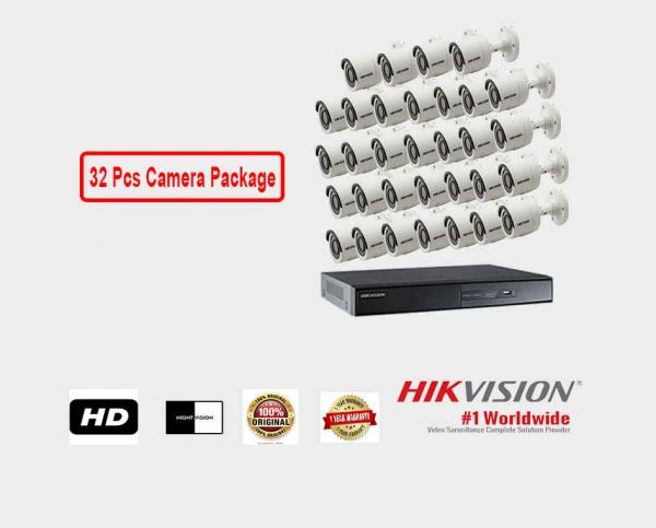 Hikvision (32 Pcs CC Camera Package )