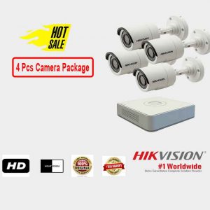 Hikvision (4 Pcs CC Camera Package )